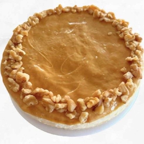 Tarta Vasca Con Caramelo y Nuez sin azúcar de L'ALMENDRA