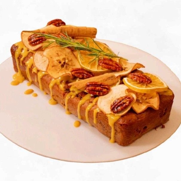 Loaf Cake de Manzana, Caramelo y Nuez sin azúcar de L'ALMENDRA