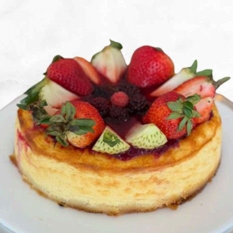 Tarta Vasca con Frutos Rojos sin azúcar de L'ALMENDRA